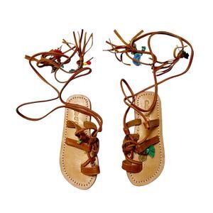 Celfie & Co Tassle Charm Gladiator Sandals Size 28 / 11